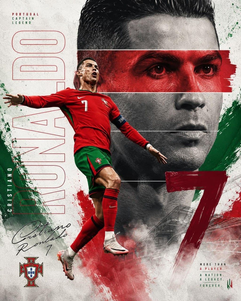 Футбольный постер в стиле Nike × FIFA World Cup