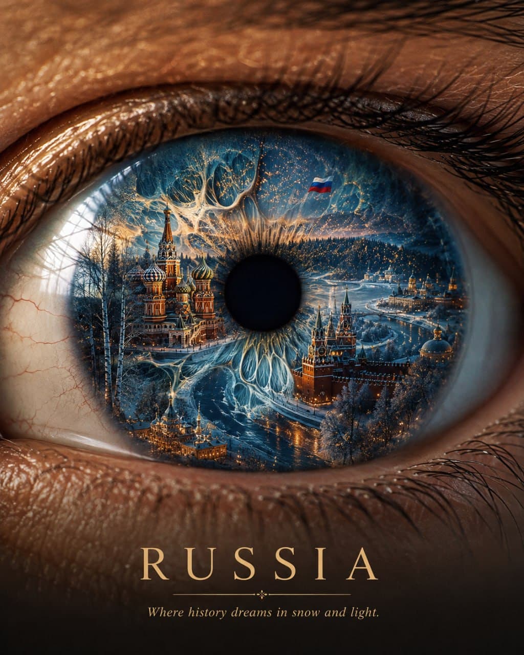 Мир в глазах — результат промпта, вариант 1
