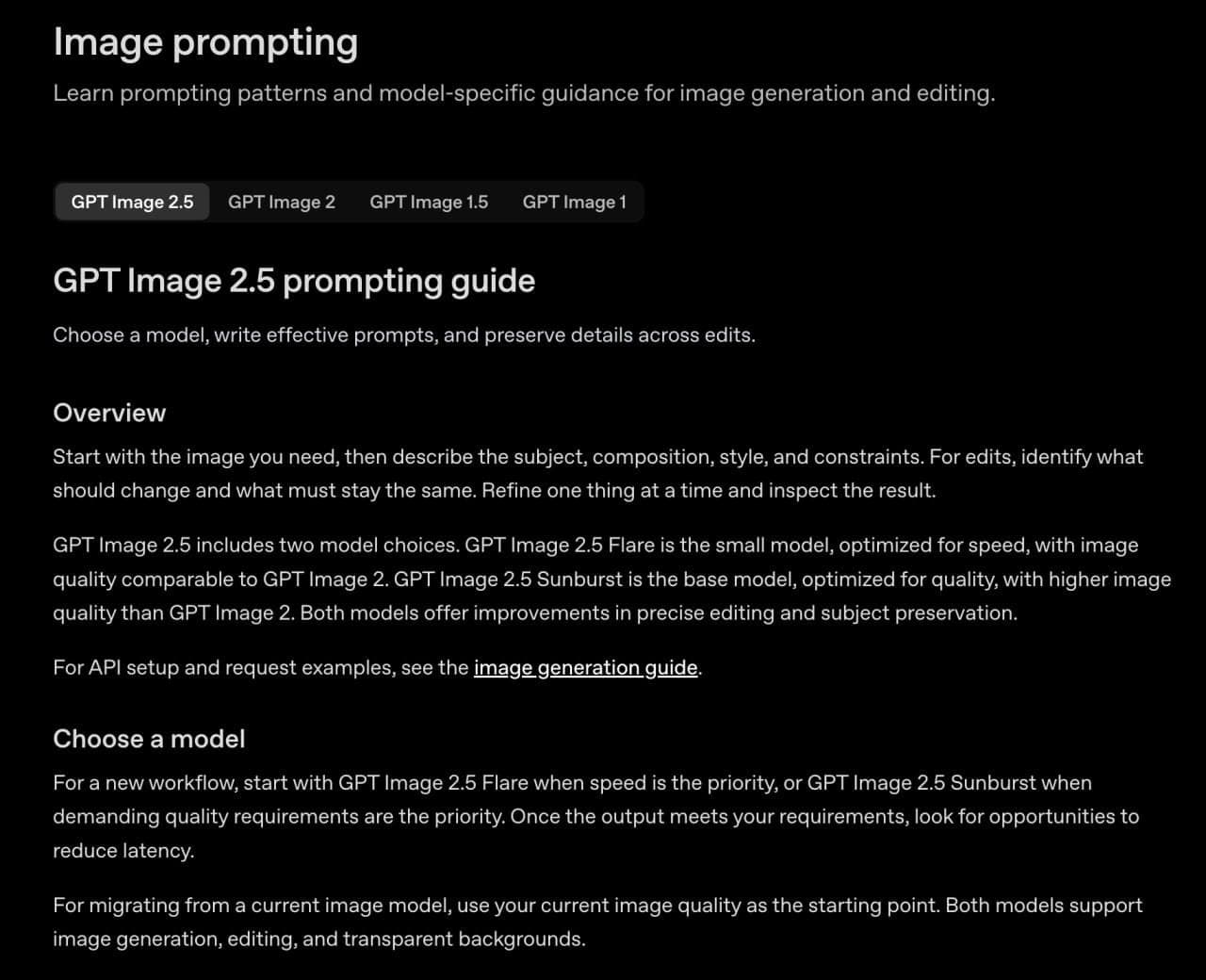 OpenAI выпустила официальный гайд по промптам для GPT Image 2.5