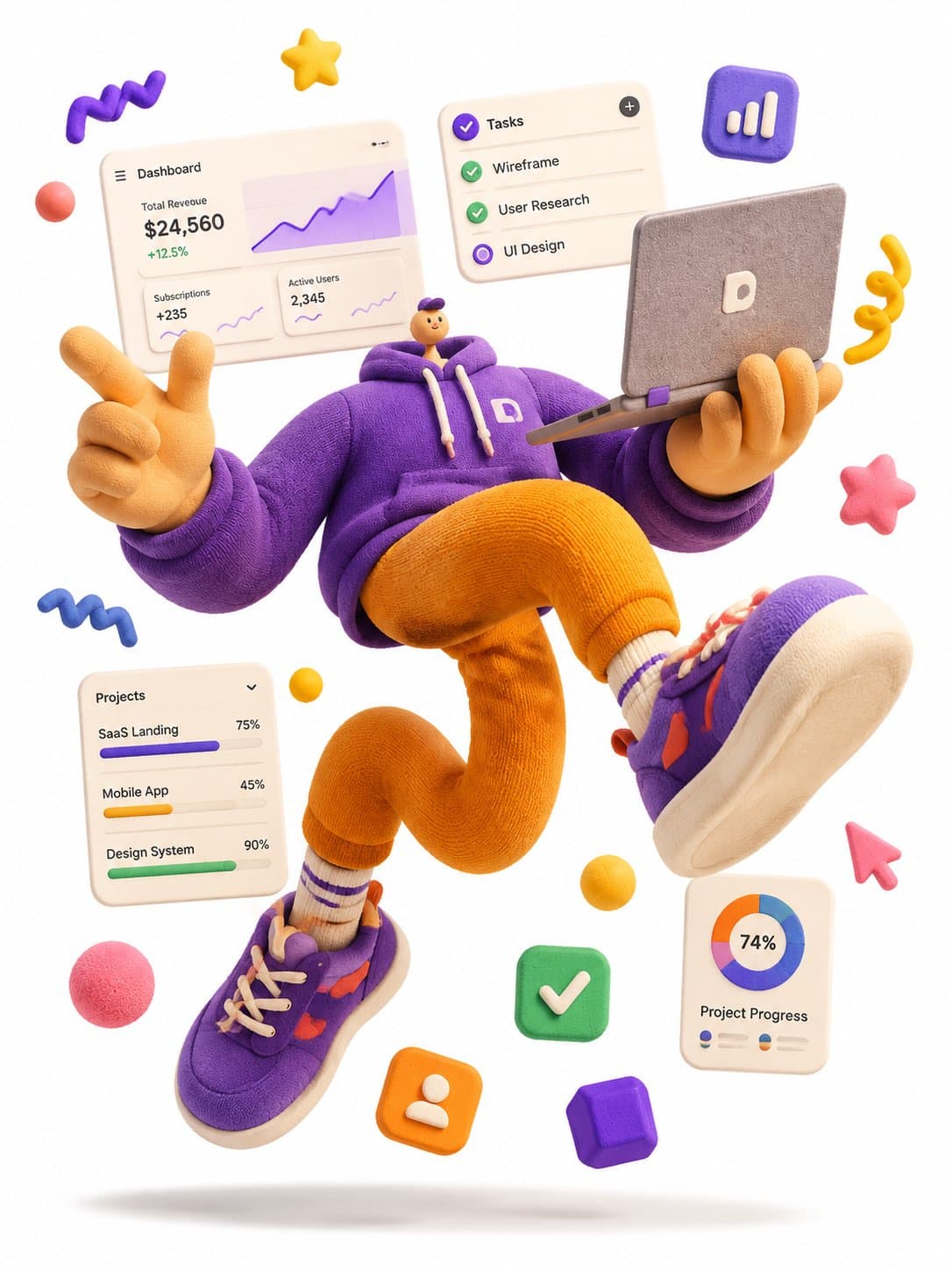 3D иллюстрация в мягком стиле — промпт GPT Image 2