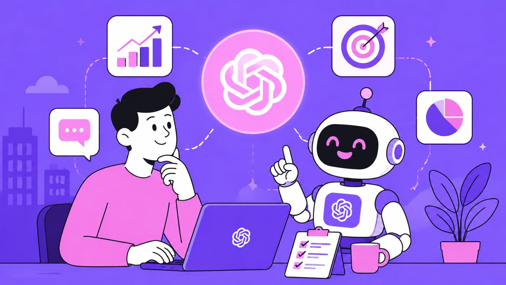 ChatGPT для бизнеса: 40+ промптов и реальные кейсы автоматизации