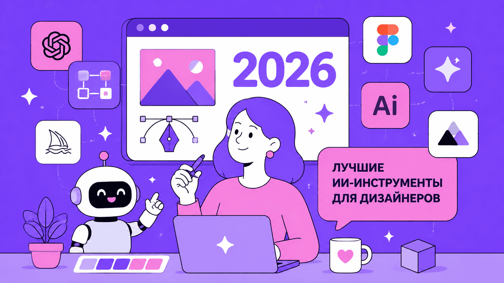 Лучшие ИИ-инструменты для дизайнеров в 2026: обзор 10 сервисов