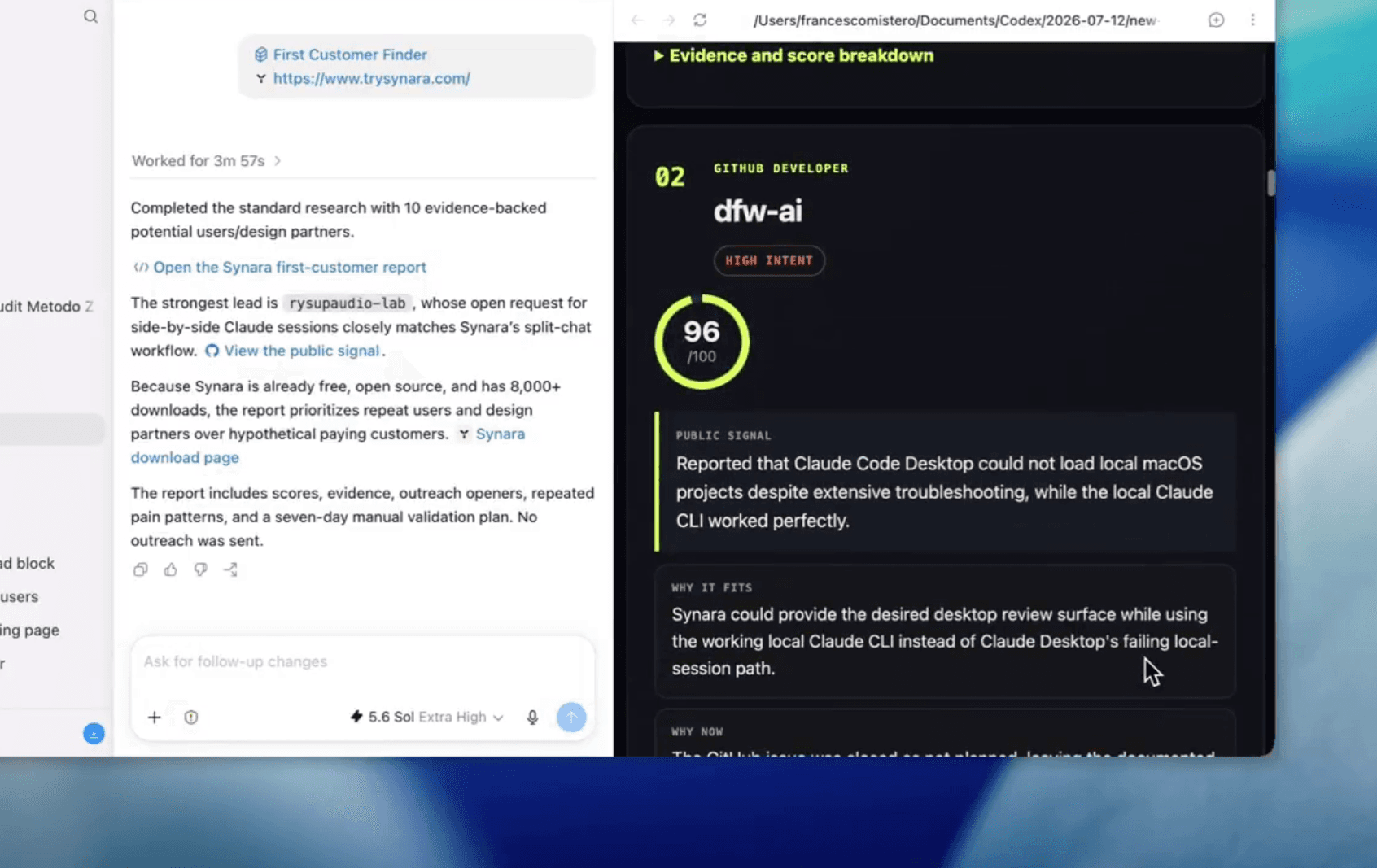 Простой способ найти первых клиентов для проекта с помощью Codex