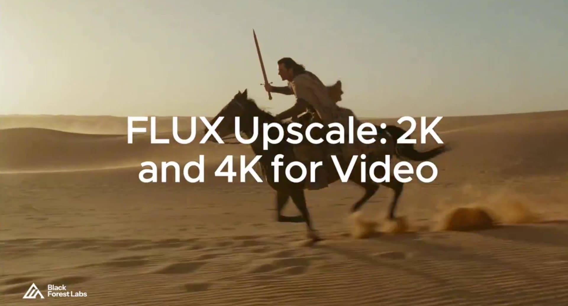 Black Forest Labs запустила FLUX Video Upscale для улучшения видео до 4K