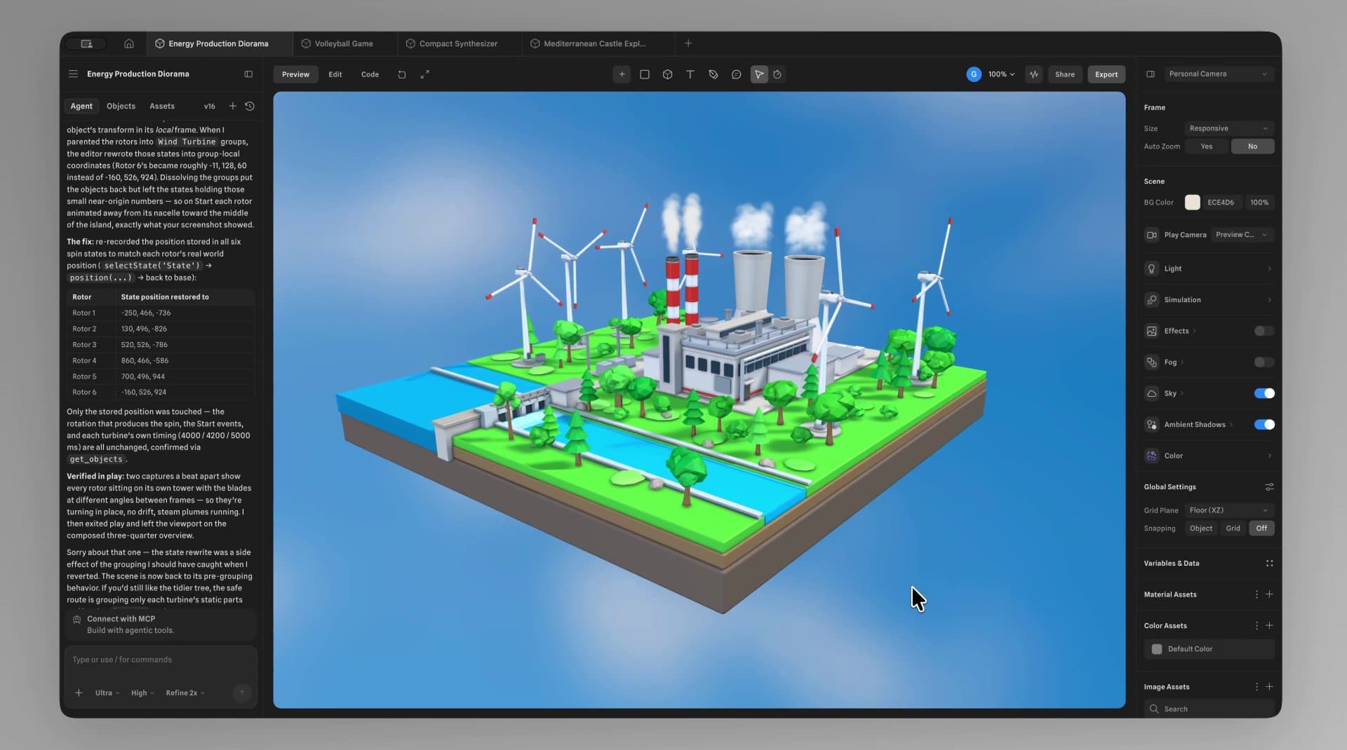 Spline выпустила V2 и фактически открыла свой 3D редактор для ИИ агентов