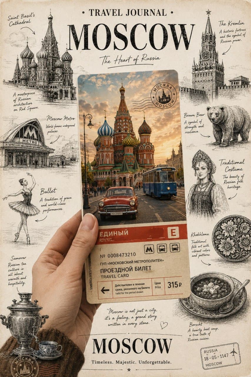 Тревел-постер в GPT — результат промпта, вариант 3