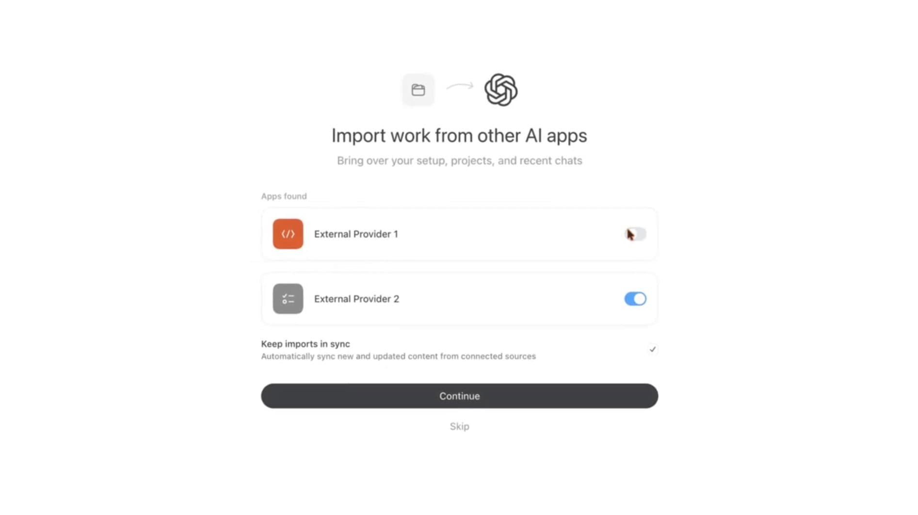 ChatGPT научился переносить рабочий контекст из других ИИ агентов в Work и Codex
