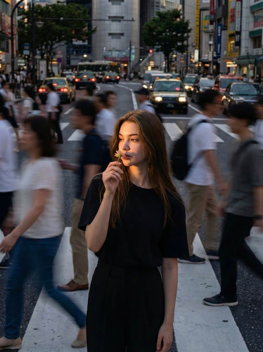 Документальная уличная фотография — результат промпта