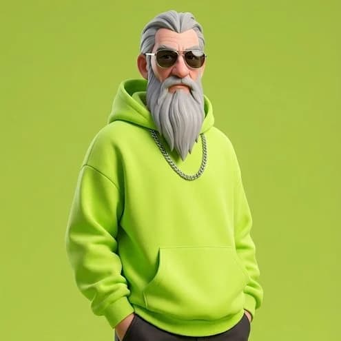 Стильный 3D-картун персонажа — результат промпта, вариант 1