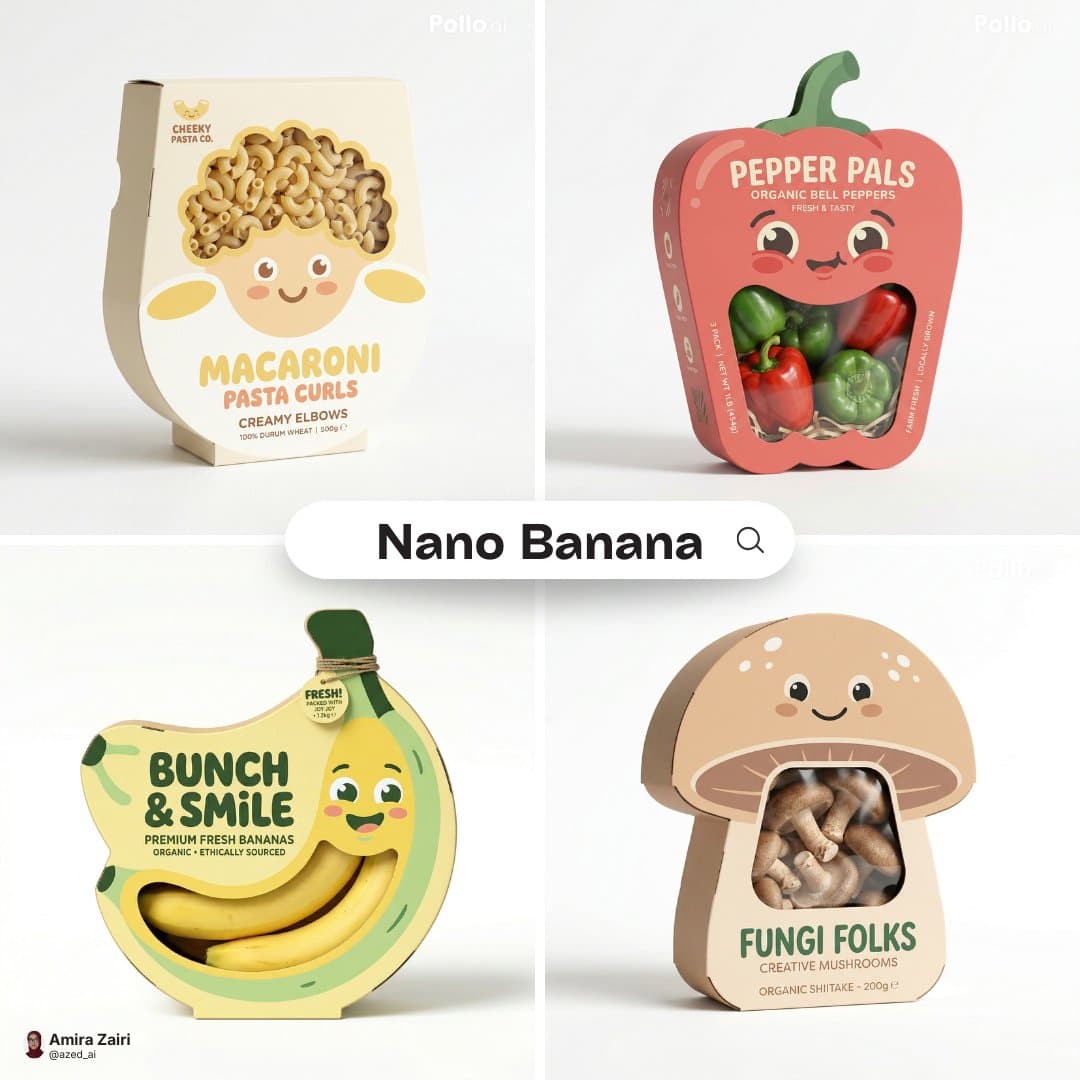Игровая упаковка для продукта с лицом — результат промпта