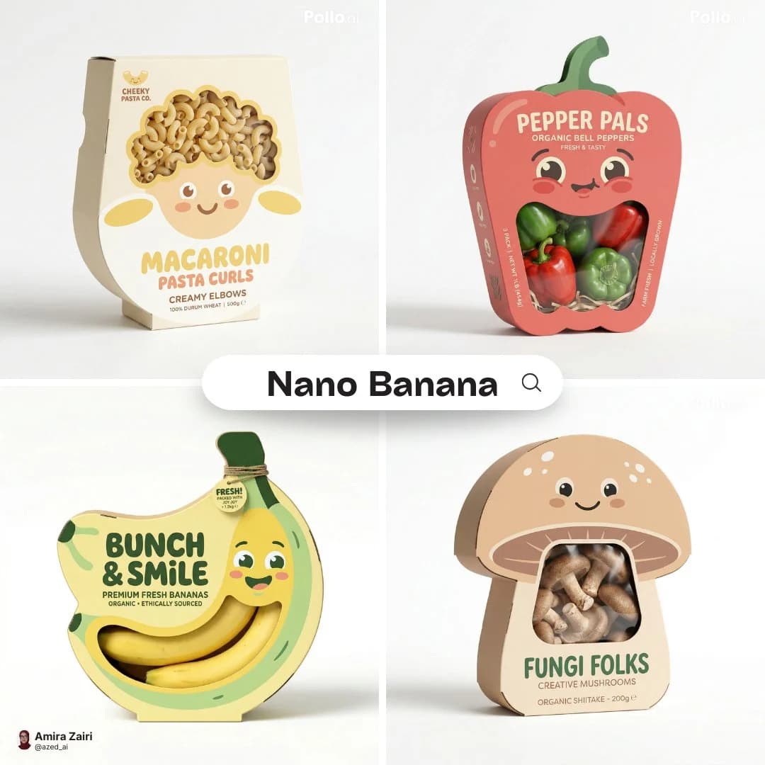 Игровая упаковка для продукта с лицом — результат промпта