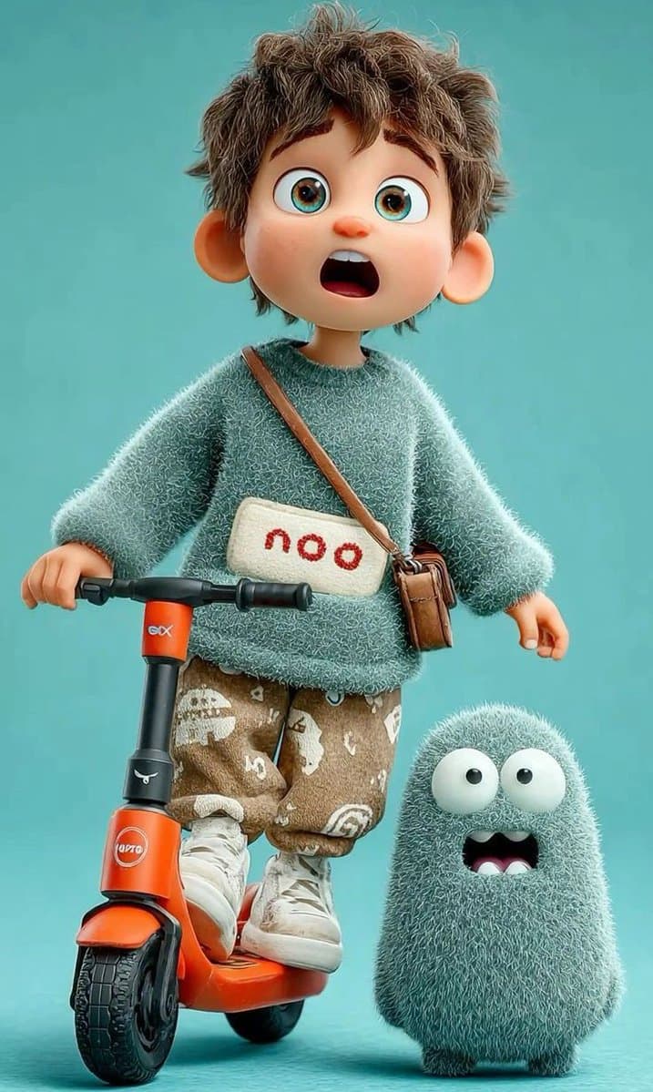 Анимационный мальчик в стиле Pixar — результат промпта