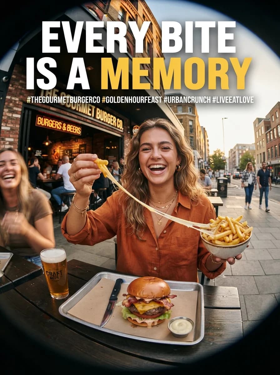 Реклама Burger Lifestyle | Кампания ресторанов высокой кухни — результат промпта