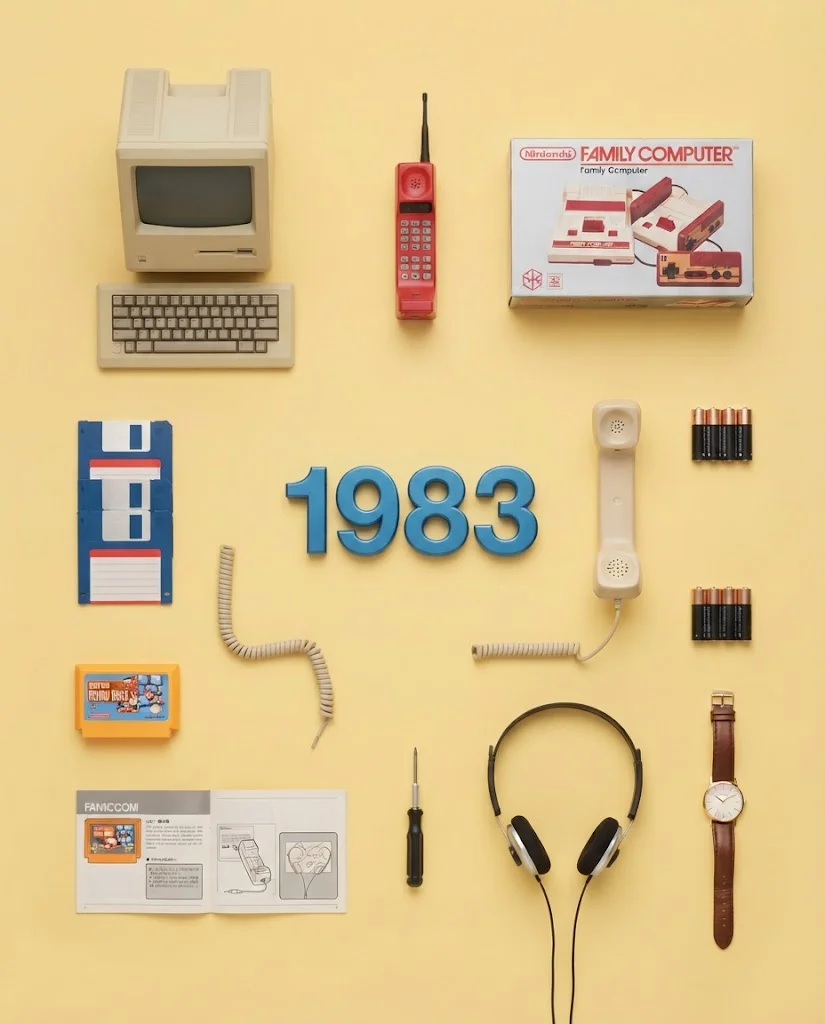 Задание по предметной фотосъемке в стиле Flat Lay от Knolling (Изобретения) — результат промпта