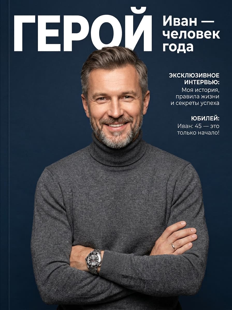 Обложка журнала «Человек года»