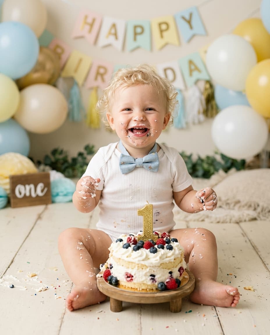Первый день рождения малыша со smash cake