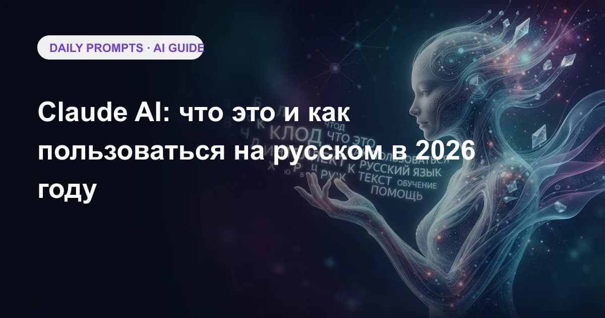 Claude AI: что это и как пользоваться на русском в 2026 году