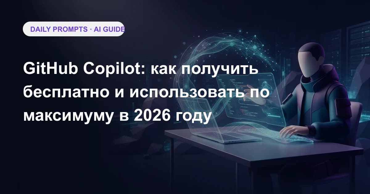 GitHub Copilot: как получить бесплатно и использовать по максимуму в 2026 году
