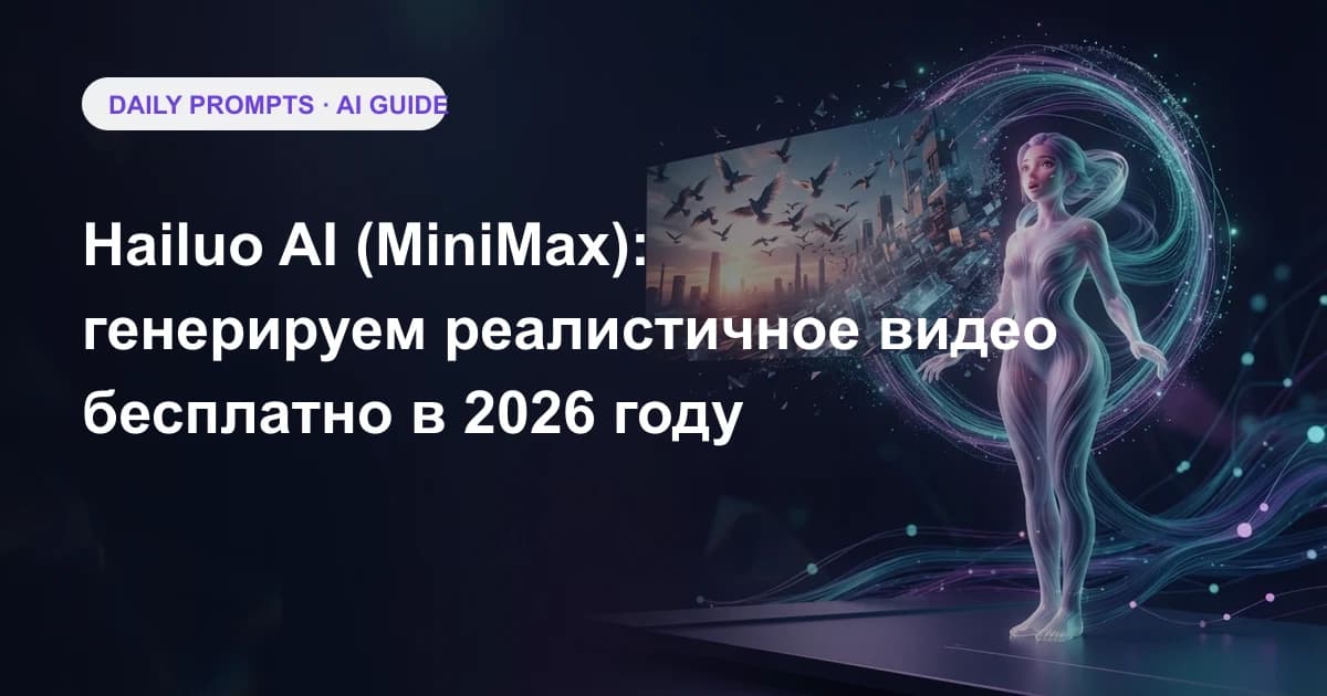 Hailuo AI (MiniMax): генерируем реалистичное видео бесплатно в 2026 году