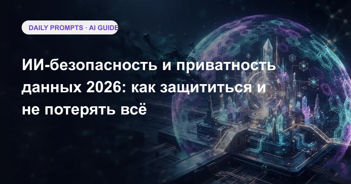 ИИ-безопасность и приватность данных 2026: как защититься и не потерять всё