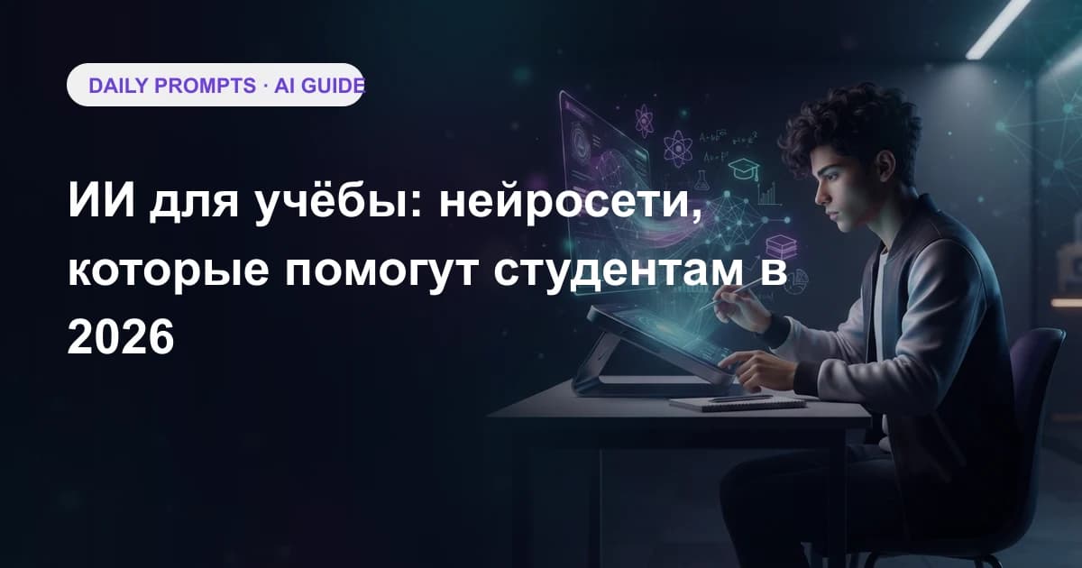 ИИ для учёбы: нейросети, которые помогут студентам в 2026