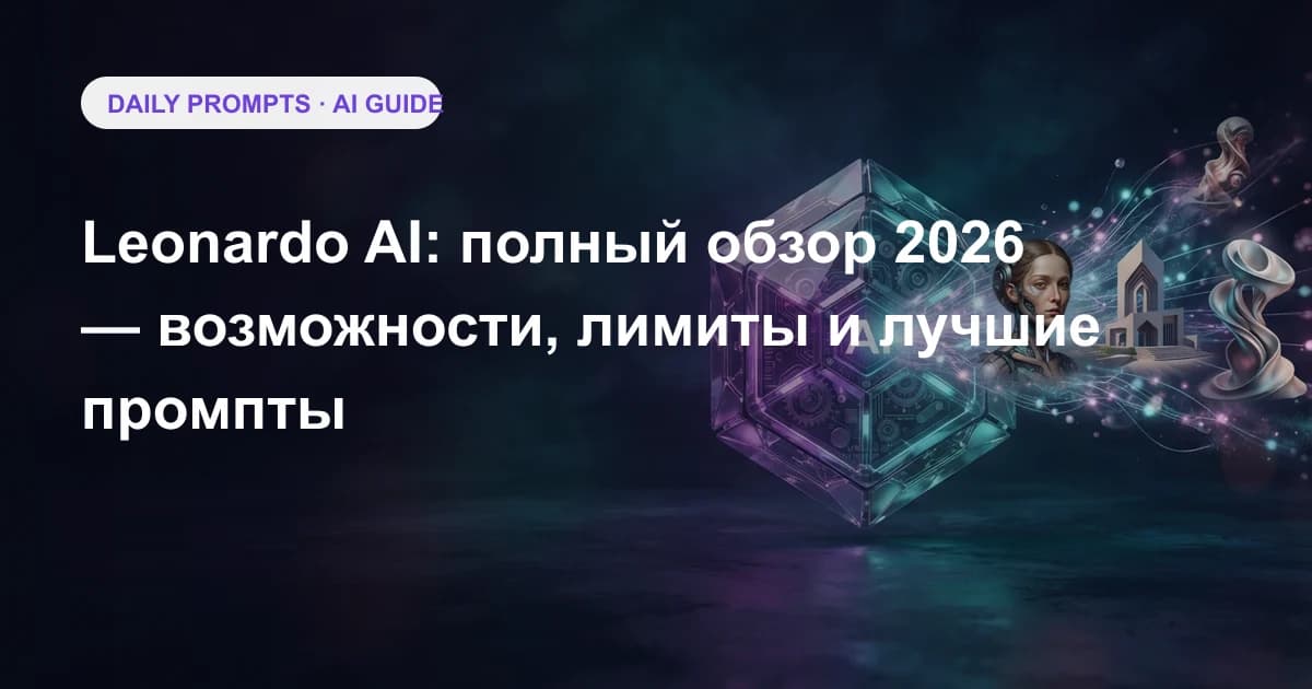Leonardo AI: полный обзор 2026 — возможности, лимиты и лучшие промпты