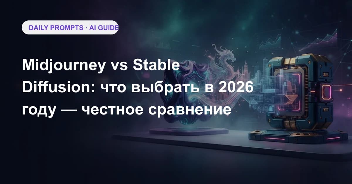 Midjourney vs Stable Diffusion: что выбрать в 2026 году — честное сравнение