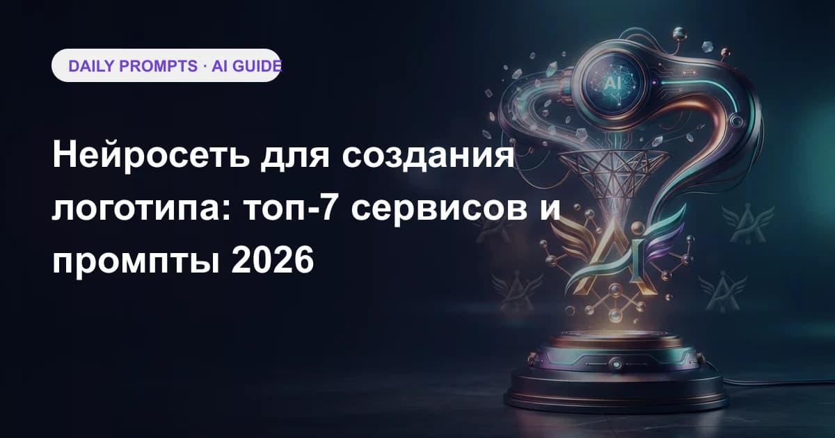 Нейросеть для создания логотипа: топ-7 сервисов и промпты 2026