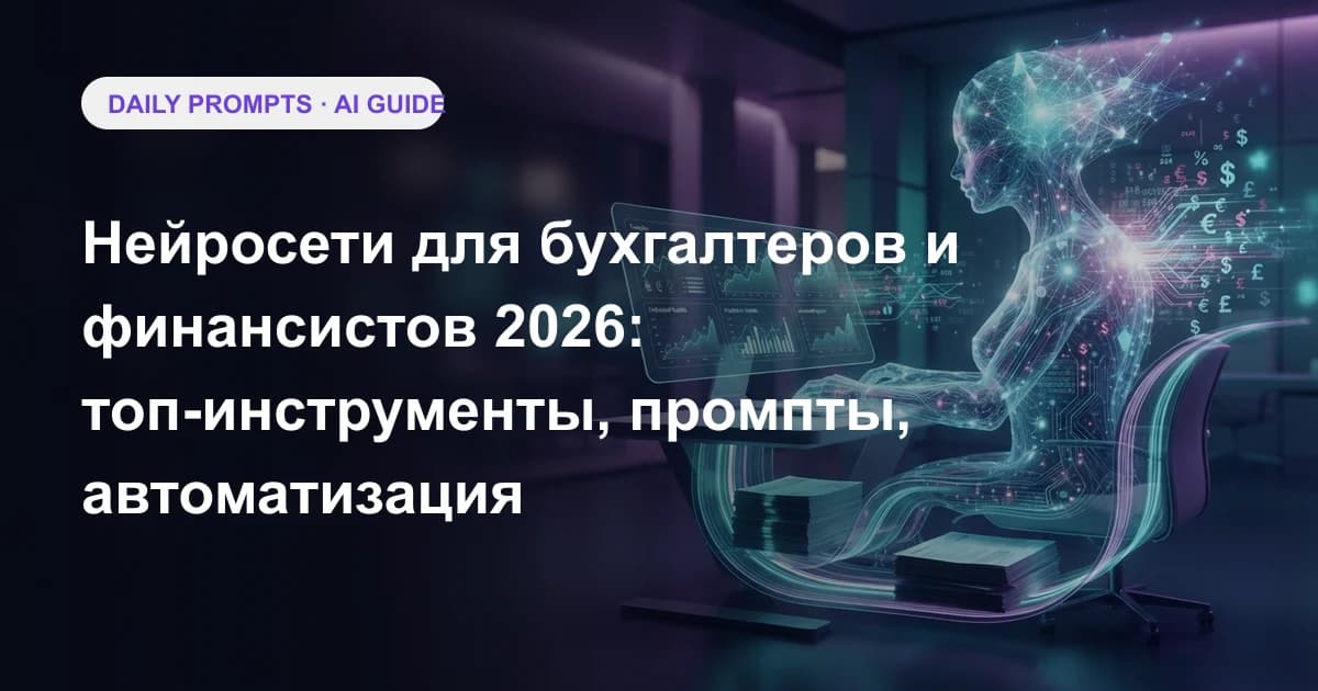 Нейросети для бухгалтеров и финансистов 2026: топ-инструменты, промпты, автоматизация