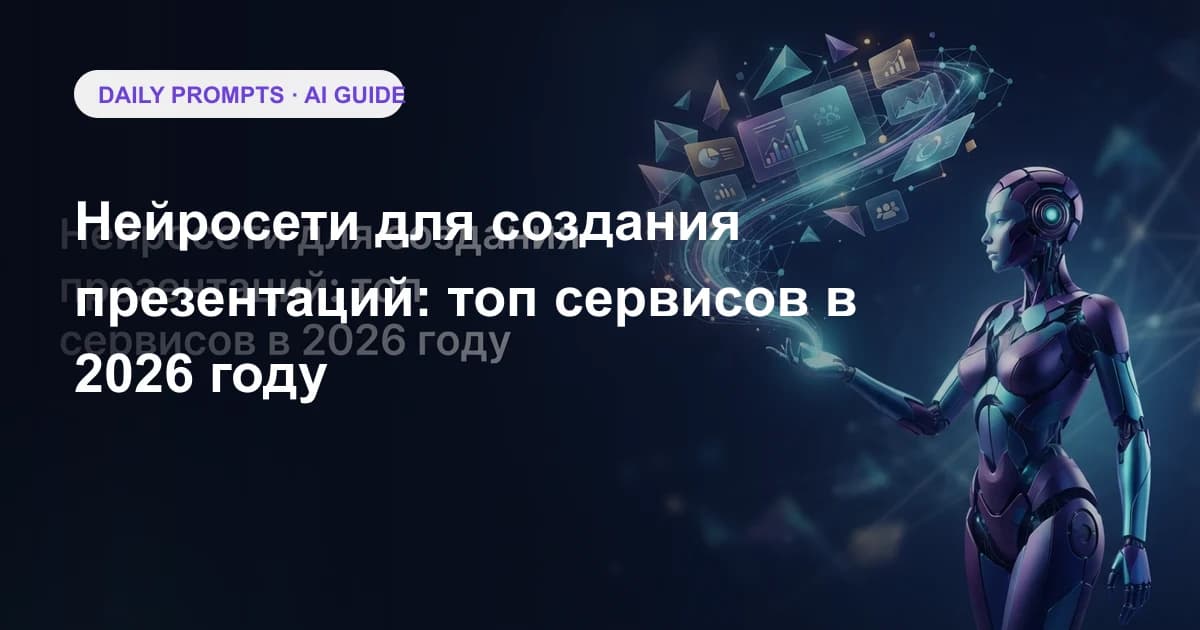 Нейросети для создания презентаций: топ сервисов в 2026 году