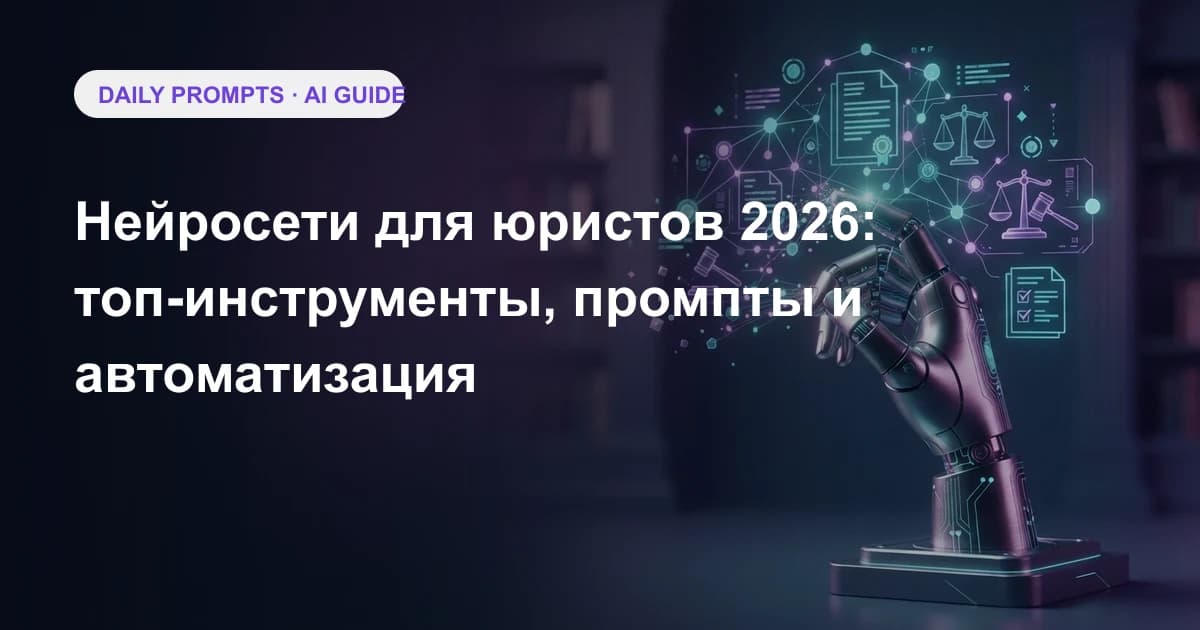 Нейросети для юристов 2026: топ-инструменты, промпты и автоматизация