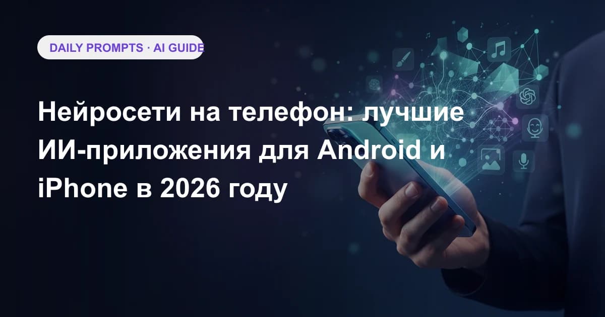 Нейросети на телефон: лучшие ИИ-приложения для Android и iPhone в 2026 году