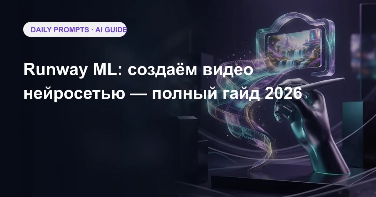 Runway ML: создаём видео нейросетью — полный гайд 2026