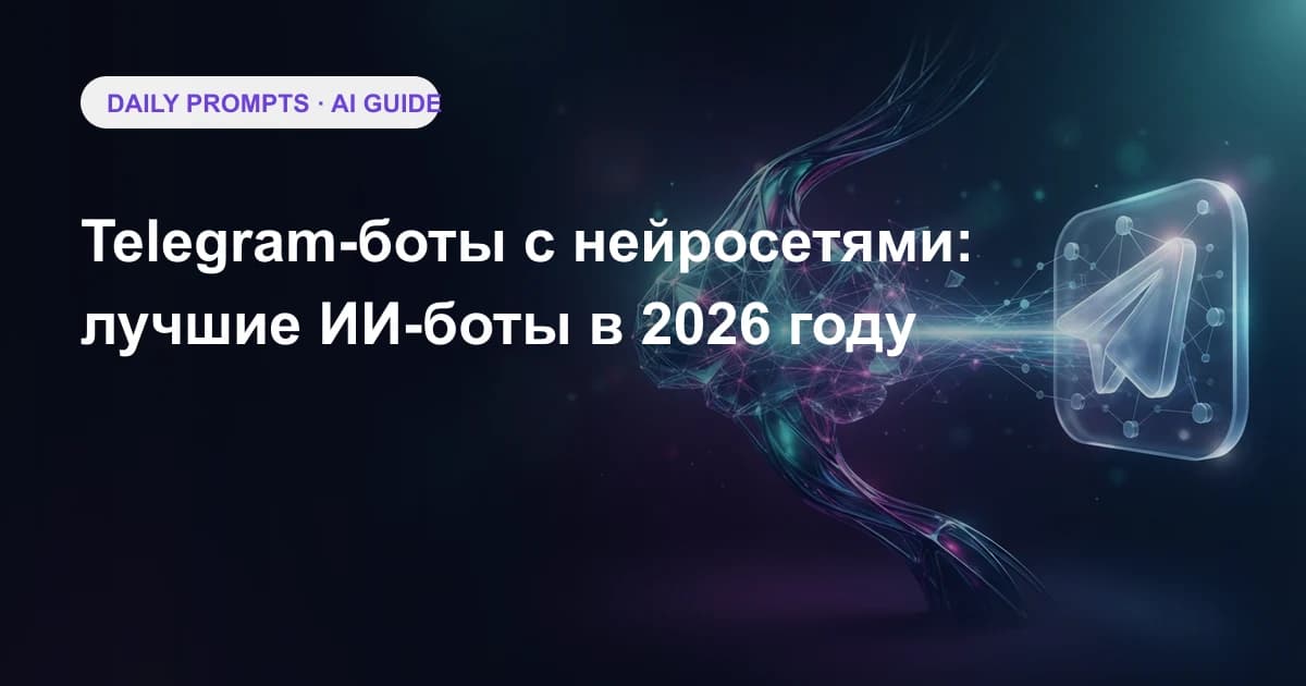 Telegram-боты с нейросетями: лучшие ИИ-боты в 2026 году