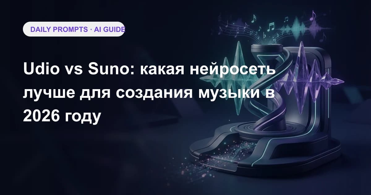 Udio vs Suno: какая нейросеть лучше для создания музыки в 2026 году
