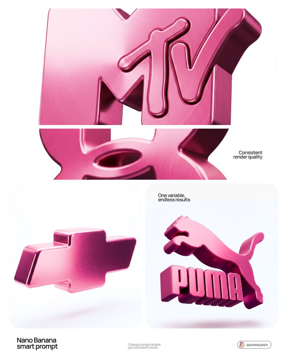 Логотип бренда в 3D-форме